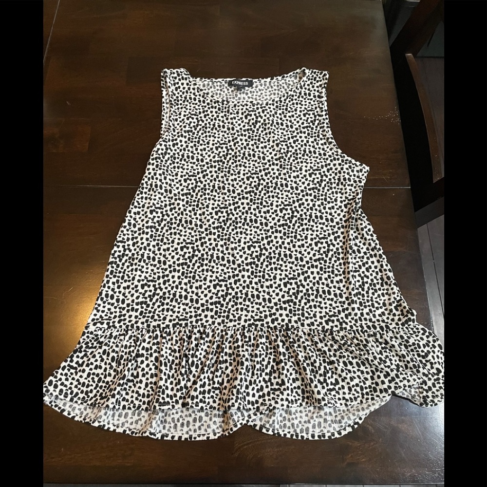 Express Peplum Sleeveless Blouse